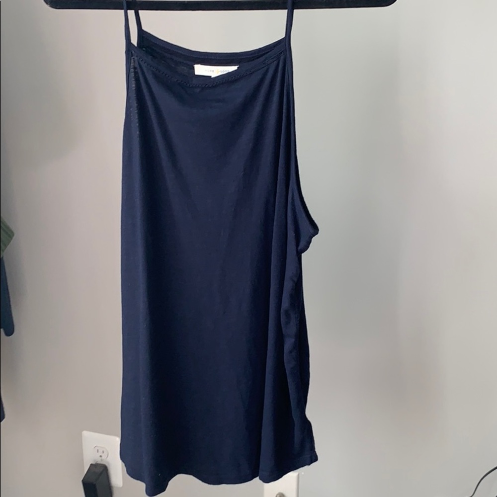 Anthropologie Pure + Good Navy Tank